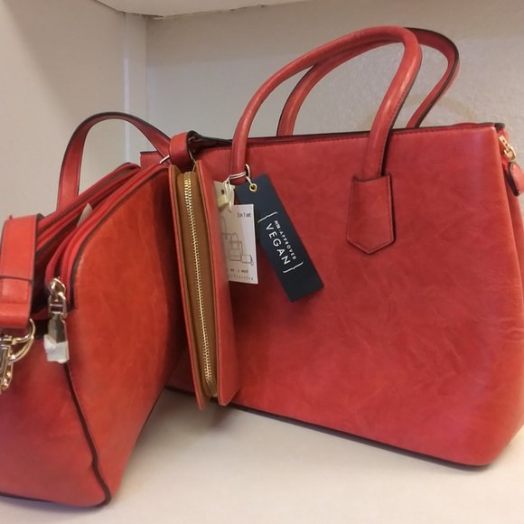 Isabelle Handbags Vegan 3 in 1 Satchel and wallet set - Picture 8 of 9